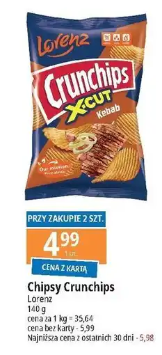 E.Leclerc Chipsy kebab na kiju Crunchips X-Cut oferta