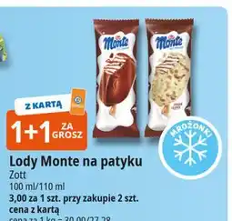 E.Leclerc Lód cookie crunch Zott Monte oferta