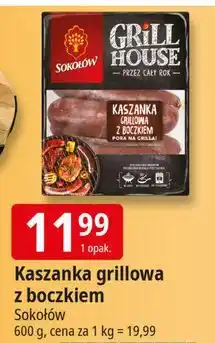 E.Leclerc Kaszanka grillowa z boczkiem Sokołów Grill oferta