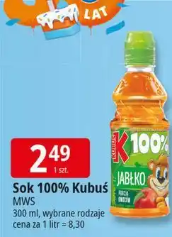 E.Leclerc Sok jabłkowy Kubuś 100% oferta