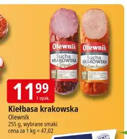 E.Leclerc Kiełbasa krakowska sucha Olewnik oferta