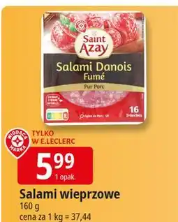 E.Leclerc Salami wieprzowe wędzone Wiodąca Marka Saint Azay oferta