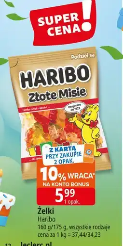 E.Leclerc Żelki Haribo Złote Misie oferta