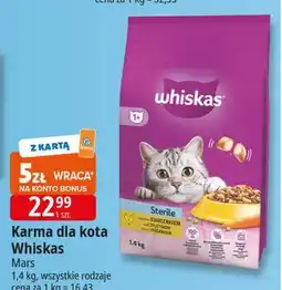 E.Leclerc Karma dla kota z kurczakiem Whiskas Sterile oferta
