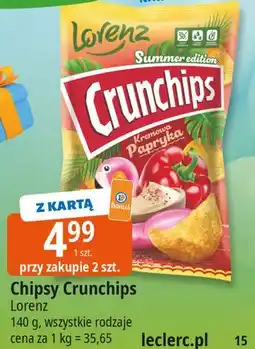 E.Leclerc Chipsy kremowa papryka Crunchips oferta