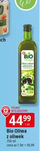 E.Leclerc Oliwa z oliwek Wiodąca Marka Bio Village oferta