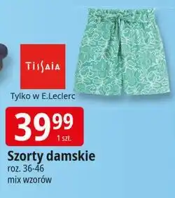 E.Leclerc Szorty damskie 36-46 Tissaia oferta