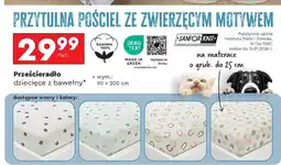 Biedronka Prześcieradło bawełniane z gumką 90 x 200 cm oferta
