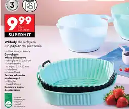 Biedronka Zestaw wkładów papierowych do airfryera kwadratowe oferta