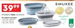 Biedronka Kosz składany na pranie 51 x 33 20 cm Smukee oferta