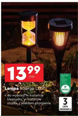 Biedronka Lampa ogrodowa solarna led oferta