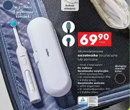 Biedronka Szczoteczka soniczna + 3 końcówki Hoffen oferta