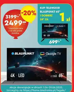 Biedronka Telewizor 65 65ugc5500 Blaupunkt oferta