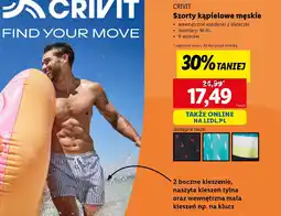 Lidl Szorty kąpielowe męskie Crivit oferta