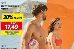 Lidl Szorty kąpielowe męskie Crivit oferta