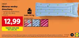 Lidl Materac wodny dmuchany Crivit oferta