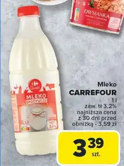 Carrefour Mleko spożywcze 1l Carrefour oferta