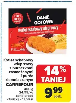 Carrefour Danie gotowe kotlet schabowy wieprzowy Bon Appetit 400g oferta