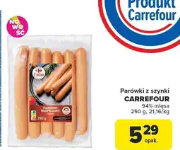 Carrefour Parówki z szynki 250g Carrefour oferta