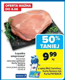 Carrefour Market Mięso Łopatka wieprzowa bez kości Carrefour Market oferta