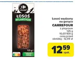 Carrefour Łosoś wędzony atlantycki 125g Carrefour oferta