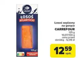 Carrefour Łosoś wędzony na gorąco Carrefour 125g oferta