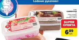 Carrefour Lody o smaku truskawkowym 450g Carrefour oferta