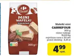 Carrefour Wafelki mini CARREFOUR 300g oferta