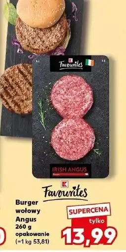 Kaufland Burger wołowy angus K-classic favourites oferta