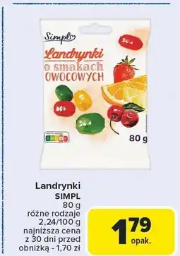 Carrefour Landrynki o smakach owocowych 80g SIMPL oferta