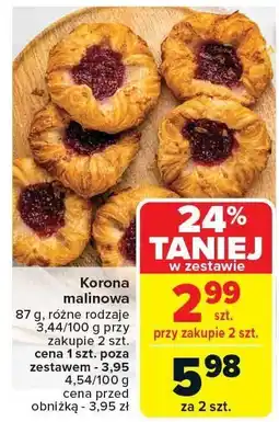 Carrefour Market Korona malinowa 87g Carrefour Market oferta
