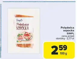 Carrefour Polędwica sopocka 100g SIMPL oferta