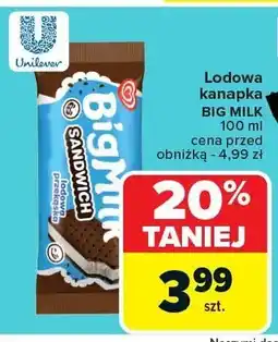 Carrefour Market Lodowa kanapka BIG MILK 100ml oferta