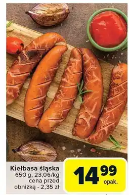 Carrefour Market Kiełbasa śląska 650g Carrefour Market oferta