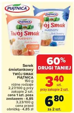 Carrefour Market Serek śmietankowy Twój Smak z łososiem 150g Piątnica oferta