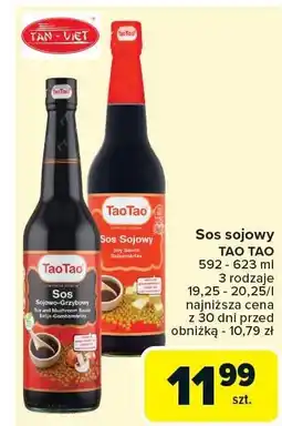 Carrefour Market Sos sojowy TAO TAO 592 - 623 ml TaoTao oferta