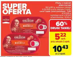 Carrefour Market Filety z makreli w sosie pomidorowym 160g King Oscar oferta