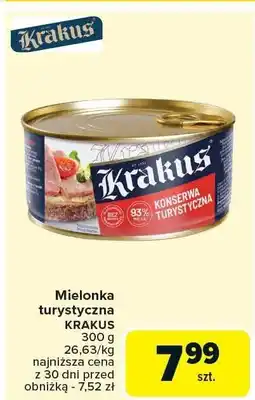 Carrefour Market Konserwa Mielonka turystyczna KRAKUS 300g oferta