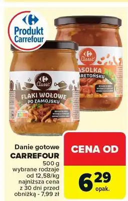 Carrefour Market Danie gotowe flaki wołowe po zamojsku 500g Carrefour oferta