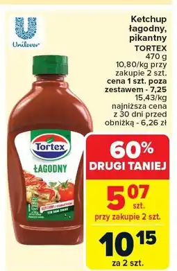 Carrefour Market Ketchup łagodny Tortex 470g oferta