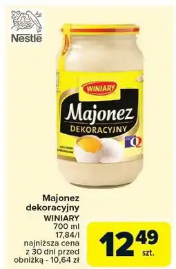Carrefour Market Majonez dekoracyjny WINIARY 700 ml oferta