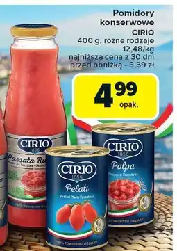 Carrefour Market Pomidorowa passata rustica 400g Cirio oferta