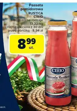 Carrefour Market Passata pomidorowa RUSTICA CIRIO 680g oferta