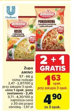 Carrefour Market Zupa AMINO rosół z natką pietruszki 57g oferta