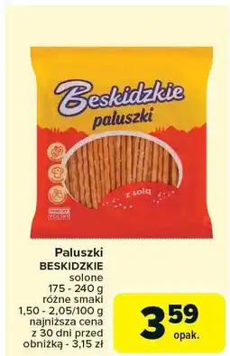 Carrefour Market Paluszki BESKIDZKIE solone 175-240g oferta
