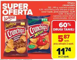 Carrefour Market Chipsy Crunchips pieczone żeberka 130g Lorenz oferta