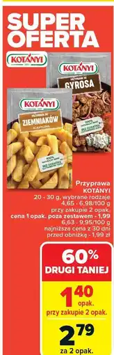 Carrefour Market Przyprawa ziemniaków klasyczna Kotanyi 20-30g oferta