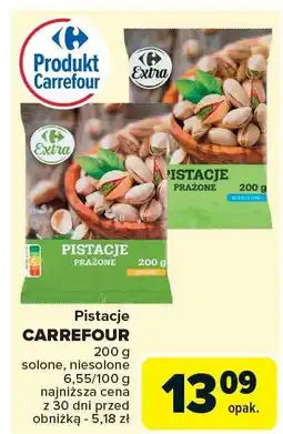 Carrefour Market Pistacje prażone solone 200g Carrefour oferta