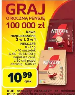 Carrefour Market Kawa rozpuszczalna NESCAFÉ 2 w 1 oferta