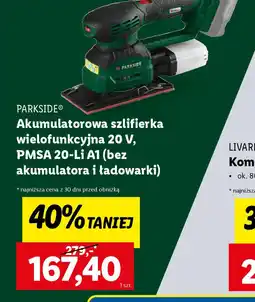 Lidl Akumulatorowa szlifierka wielofunkcyjna 20 V, PMSA 20-Li A1 oferta